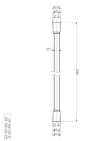 Душевой шланг PVC, 200 см 200 см CZR-FMD-200-NOP Чёрный матовый   Cezares