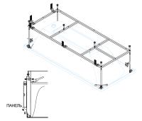 Металлический каркас для акриловой ванны PLANE-190-80-MF-R 1900x800 Cezares
