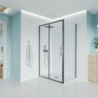 Душевой угол раздвижной E1-SP-GR-11080-01-C9 1100х800x1950 Цвет профиля Графит брашинг Стекло  Прозрачное Veconi