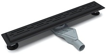 Желоб душевой ESBANO Combi решетка RAIN матовый черный длина 50 см