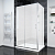 Душевой угол раздвижной прямоугольный RV055M-15090-07-C8 1500х900х1950 Цвет профиля Хром Стекло Матовое Veconi