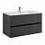 TORINO База под раковину подвесная с двумя выкатными ящиками, Графит AM-TORINO-1000-2C-SO-GF-P