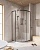 Душевой уголок, радиальный RELAX-304-R-2-100-C-GM 1000x1000x2000 Cezares